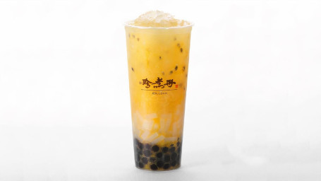 Passion Fruit Green Tea With Pearl Coconut Jelly