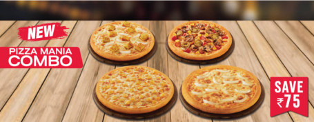 Repas Pour 4 : Veg Pizza Mania Party Combo