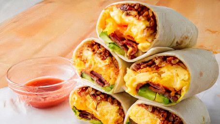 Breakfast Burrito With Hash Browns