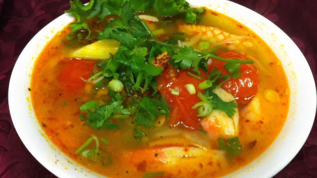 32. Sour Spicy Seafood With Rice Noodle Soup