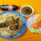 Chicken Biryani (1 Plate), Butter Chicken Masala (2 Pcs) And 1 Pc Coke/Thumsup (250 Ml)