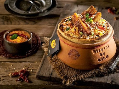 Mouton Hyderabadi Dum Biryani [1/2 Kg] Sert 1-2