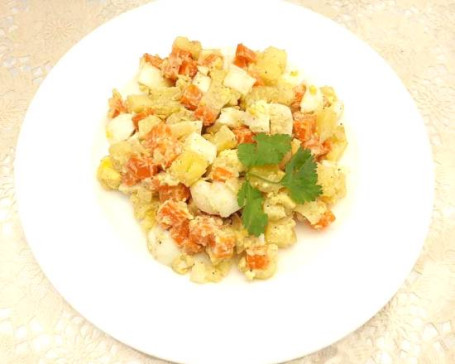 Boiled Potatoes And Egg Salad