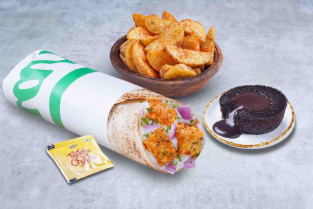 Fromage Melt Paneer Wrap Repas Choco Lava