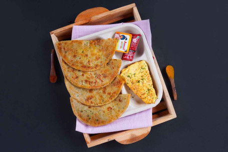 Aloo Paratha Avec Combo Double Omelette