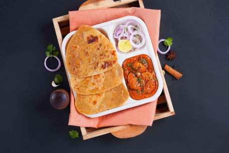 Boîte À Lunch Paratha Au Poulet Au Beurre Fumé (Sans Culpabilité)