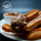 Classic Vanilla Churros 9 Pieces Milk Chocolate Dip