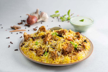 Hyderabadi Chicken Biryani (Boneless) (Serves 1)