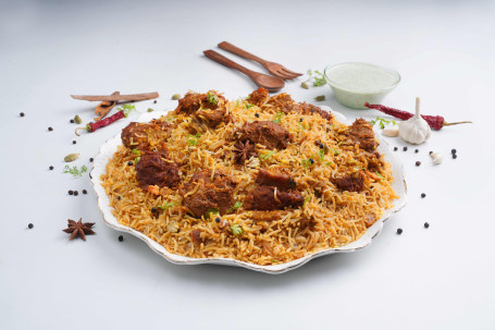 Hyderabadi Mutton Biryani (Boneless) (Serves 1)