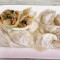 A01 Pan Fried Leek, Shrimp, and Pork Dumplings jiān xiān ròu jiǔ cài xiā rén shuǐ jiǎo