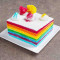 Kids Special Rainbow Cake (Half Kg) (Eggless)