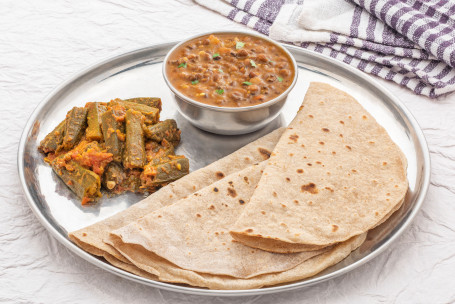Homestyle Amritsari Dal And Bhindi Masala Meal