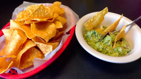 Handmade Guacamole And Chips