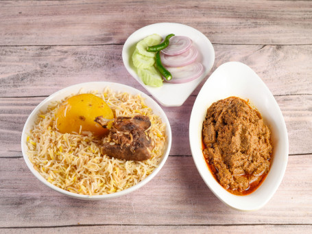 Mutton Biryani Chicken Chaap Salad Combo