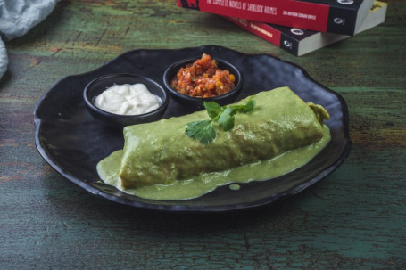 Burritos With Salsa And Guacamole