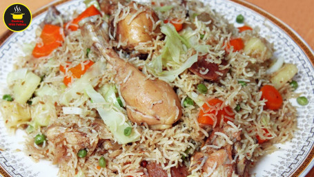Chicken Jungli Rice With Gravy