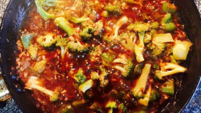 Vegitable Hot Garlic Sauce