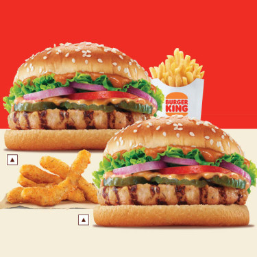 2 Poulet Lite Whopper Jr 1 King Fries 1 Poulet Frites