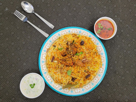 Chicken Tikka Dum Biryani Serves 1