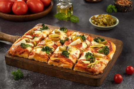 Detroit Broccoli And Jalapeno Pizza