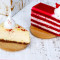 Red Velvet Naked Slice New York Baked Cheesecake Slice