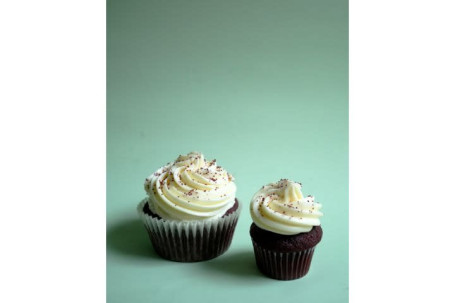 Red Velvet And Vanilla Buttercream Cupcake