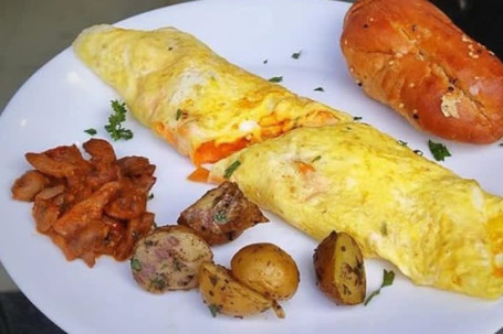Peri Peri Prawns Omelette (2 Eggs)