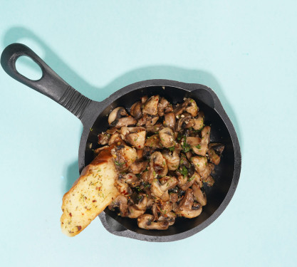 Braised Chilli Garlic Mushrooms On Toast