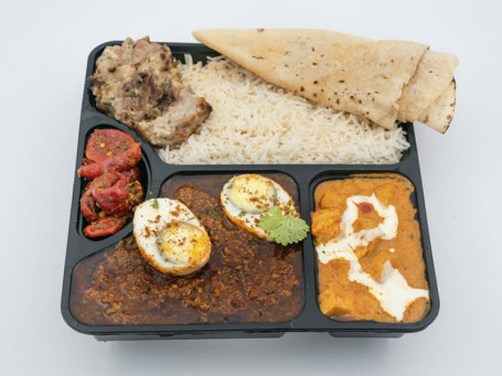 Egg Keema Curry Combo