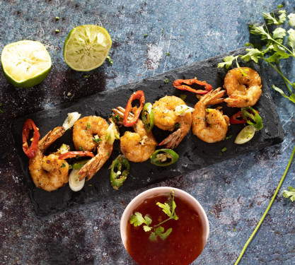 Chilli Garlic Pepper Prawns (Dry)