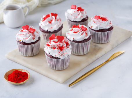 Cupcakes Velours Rouge 6 Pc