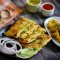 Chicken Mughlai Paratha (4 Pcs)(Served With Salad And Masala Alu)