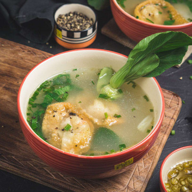 Chicken Deep Crusted Wonton Soup