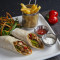 Falafel Gyro Rolls With Tzatziki Dip And Fries