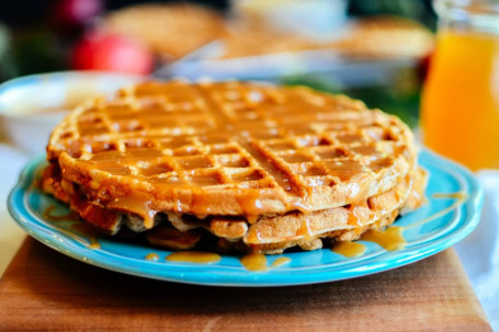 Salted Caramel Chocolate Waffle Sandwich