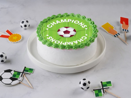 Champions Theme Photo Cake