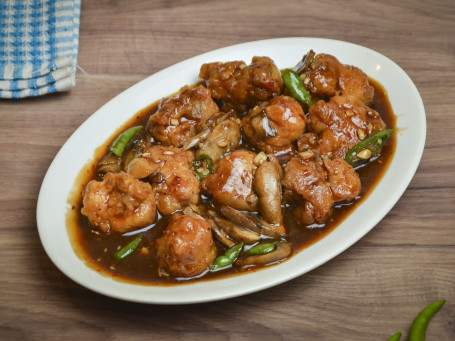 Chicken With Mushroom In Oyster Sauce (10 Pcs)