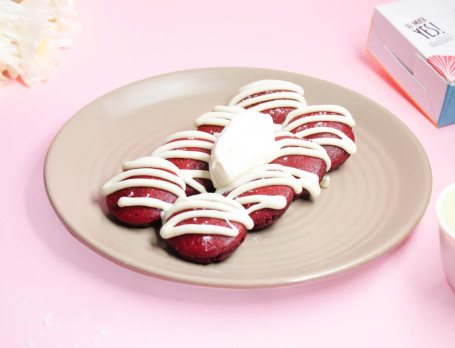 Mini Pancakes Red Velvet (8 Pièces)