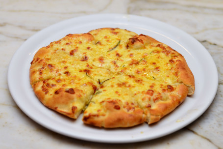 Focaccia With Melted Mozzarella Cheese