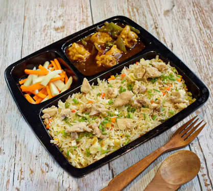 Mixed Rice With Chilly Chicken