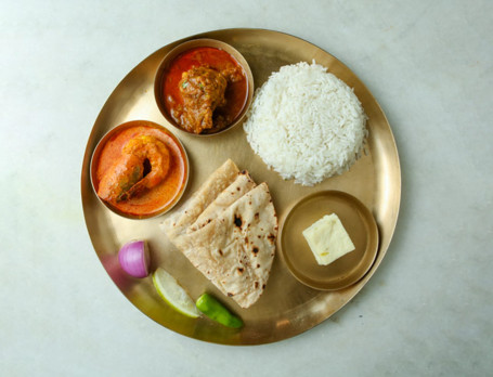 Mini Chingri R Murgir Thali