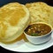 Chole Bhature (2 Pcs) (served with without onion garlic chole)