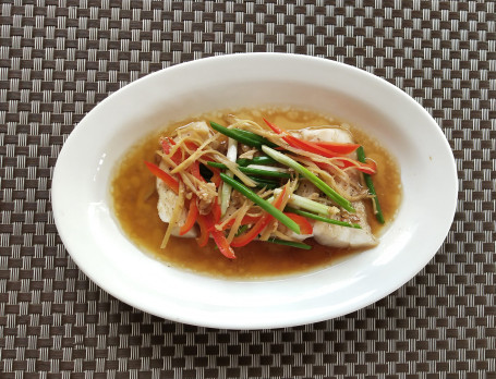 Steam Fish With Ginger Soy