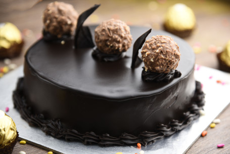 Eggless Rocher Truffle Cake