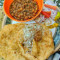 Stuffed Paneer Bhature With Chole