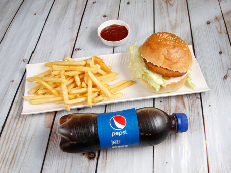 1 Aloo Burger 1 French Fries 1 Coke (250 Ml) Combo