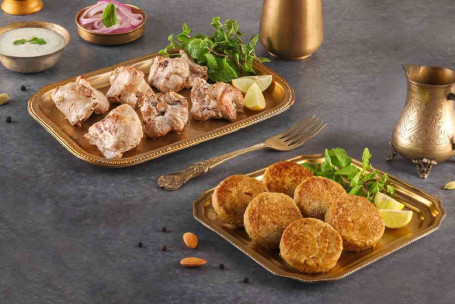 Combo Murgh Malai Kebab (6 Mcx) Gosht-E-Galouti Kebab (6 Mcx)