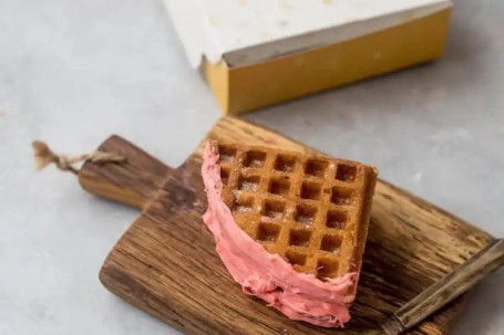 Velvety Bubblegum Waffles Sandwich