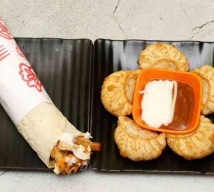 Chicken Fried Momo (5 Pieces) Lebanese Chicken Wrap