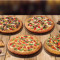 Party Combo 4 Variétés De Pizzas Végétariennes Accompagnements Dessert